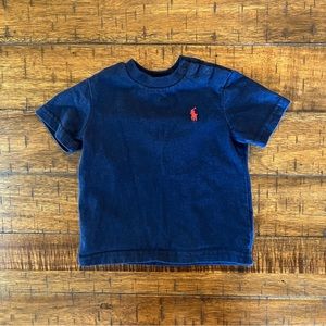 ⚡️3/$20 Ralph Lauren t shirt - Navy blue - 6 months baby - Crew neck essential